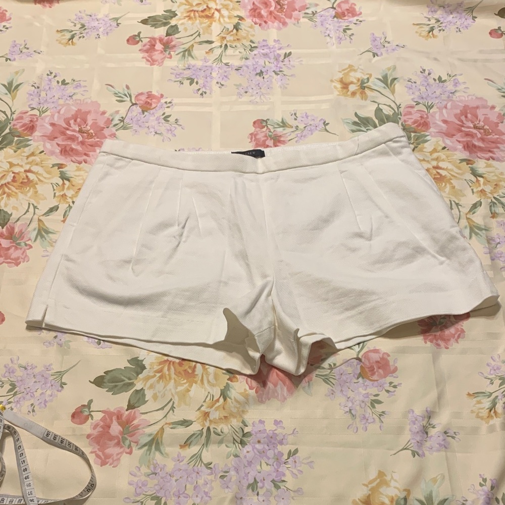 J. Crew High Waist White Shorts